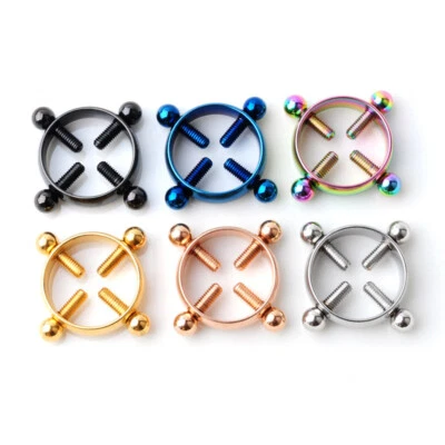 Nicht Durchbohrter Clip-On-Nippelring Sexy Nippel-Körperschmuck Fake-  ◆ - Bild 1 von 4