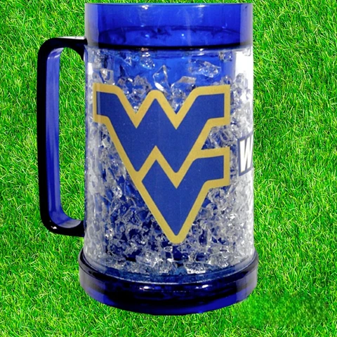 West Virginia Mountaineers College University 16 Ounce Plastic Freezer Mug Cover