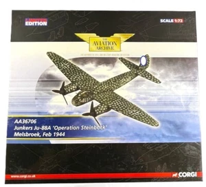 Corgi Aviation Archive 1:72 AA36706 Junkers Ju88A Luftwaffe "Operation Steinbock - Imagen 1 de 17
