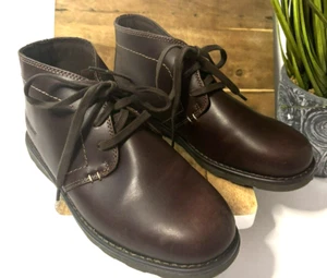 Zapato Bota Sebago Reese Chukka Para Hombre Talla 7 Marrón Cuero Genuino - Imagen 1 de 6