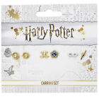 OFFICIAL HARRY POTTER SET OF 3 GOLD PLATED STUD EARRINGS JEWELRY BOLT      