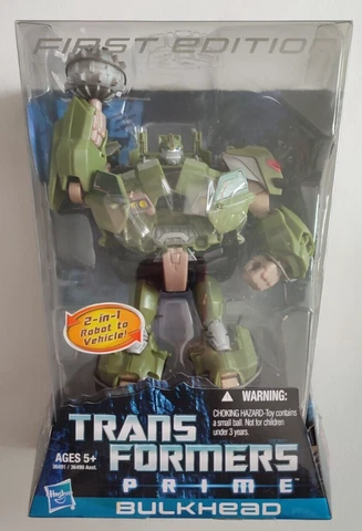 Transformers Prime BULKHEAD Complete w/ Box First Edition Voyager Class 2012 1st Cover