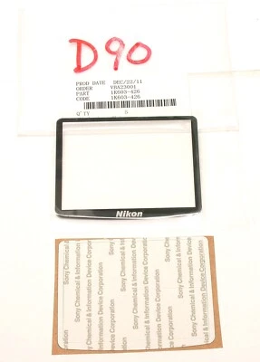 Ventana Pantalla LCD Trasera Nikon D90 1K603-426 con Cinta Adhesiva Nuevo Antiguo Stock Foto 1 de 4