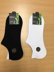 3 6 10 Pairs Men Women Bamboo No Show Invisible footlet Socks with Silicone Pad - Picture 1 of 1
