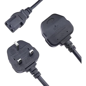 Lite-an 10 Meter Kettle Lead Power Cable with 13 Amp Fuse UK 3 Pin Plug BS1363 f - Afbeelding 1 van 13