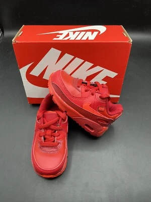 New TODDLER Size 5c Nike Air Max 90 LTR TD Chicago Red Retro DH0153-600 - Image 1 of 4