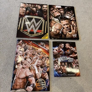 WWE Official Program Souvenir Tour Book X4 Wrestling 2011 2013 2014 - Picture 1 of 24