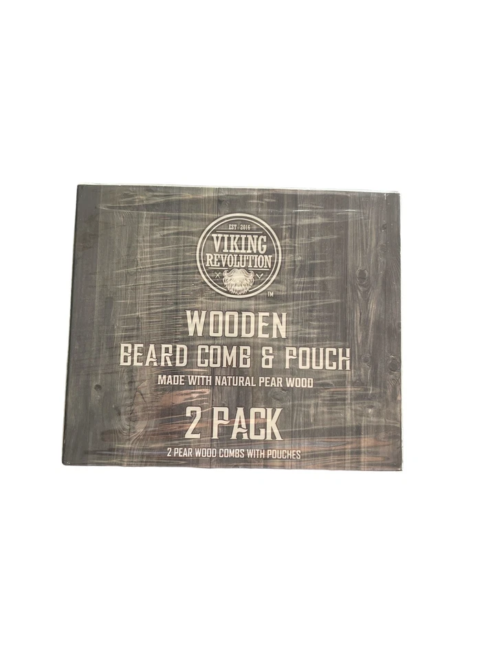 Best Deal Wooden Beard Comb & Case Dual Action Fine Coarse Teeth for Use