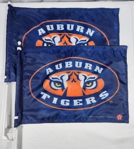 2er-Serie Auburn University Tigers blaue Autofahnen mit Stangen - 11-1/2 "x 16" - Bild 1 von 4