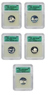 2005 S Silver State Quarter 25c 5 Coin Proof Set ICG PR 70 DCAM - Picture 1 of 4