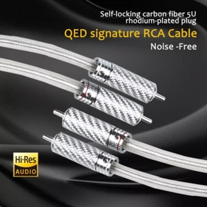 Cable de interconexión 6N OCC cobre HiFi firma de audio RCA enchapado en plata - Imagen 1 de 3