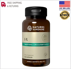 Nature's Sunshine I-X Herbal Supplement Supports Circulatory 100 Caps Exp 2-2029 - Picture 1 of 3