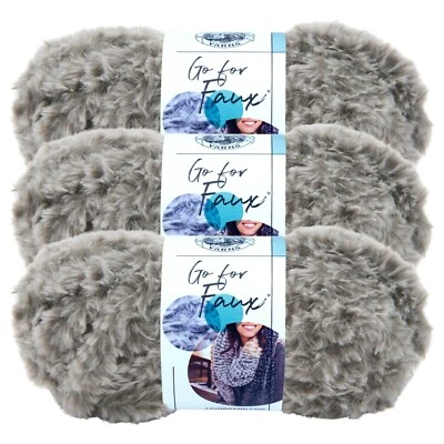 (3 Pack) Lion Brand Yarn 322-210AT Go for Faux Bulky Yarn, Husky - Image 1 of 4