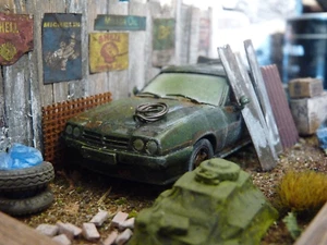 Opel Manta B GSi año 1984 - granero encontrado diorama a escala 1:43 - Imagen 1 de 12