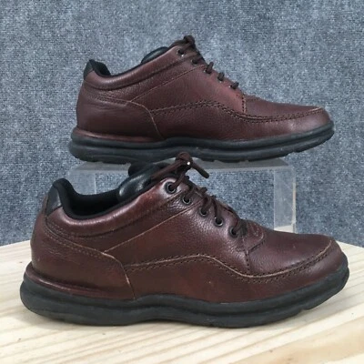 Rockport Shoes Womens 9 M World Tour Classic Oxford Brown Leather Low WWT11 - Image 1 of 4