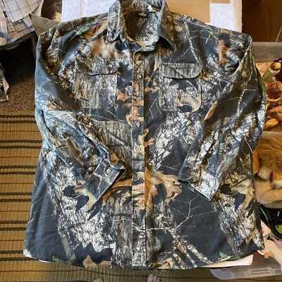 RedHead Shirt Men 2XL Long Camo Mossy Oak Break Up Hunting Button Up Long Sleeve - Image 1 of 4