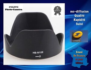 HB-N106 type sun visor for Nikon AF-P 18-55mm and 10-100mm lenses