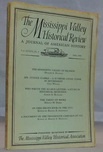 1949 MISSISSIPPI VALLEY HISTORICAL REVIEW Allison Letters Tariff on Books B2 - Foto 1 di 3