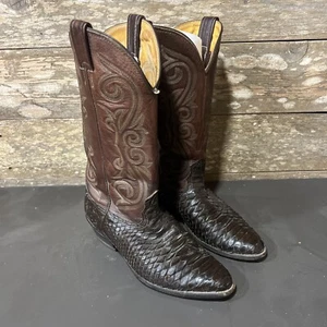 Vintage Nocona exotische Python Stiefel 8,5 D - Bild 1 von 5
