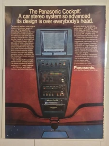 Vintage Zeitschrift Werbung für Panasonic Cockpit Autoradio (1980) - Bild 1 von 1