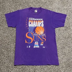 Vintage Phoenix Suns T-Shirt Gr. L lila 90er NBA Finals Basketball - gebraucht - Bild 1 von 9