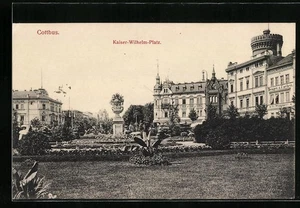 Ansichtskarte Cottbus, Kaiser-Wilhelm-Platz - Picture 1 of 2