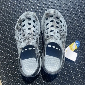 Mens Joybees Croc Type Charcoal Trekking Clog Grey/ Black Acid Size 9 NWOB - Picture 1 of 4