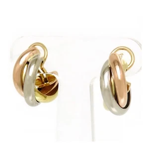 Cartier trinity Earring K18 YG/PG/WG P0033840 - Picture 1 of 5