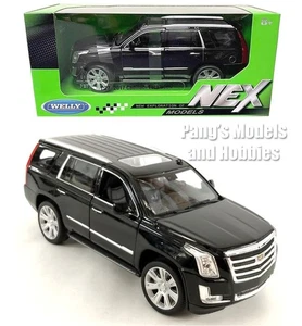 2017 Cadillac Escalade - 1/27 Scale Diecast Car Model by Welly - BLACK w/ BOX - Picture 1 of 12
