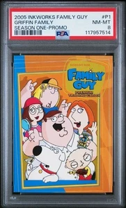 2005 Inkworks FAMILY GUY Season 1 #P1 "Griffin Family" Promo Card PSA - Picture 1 of 2