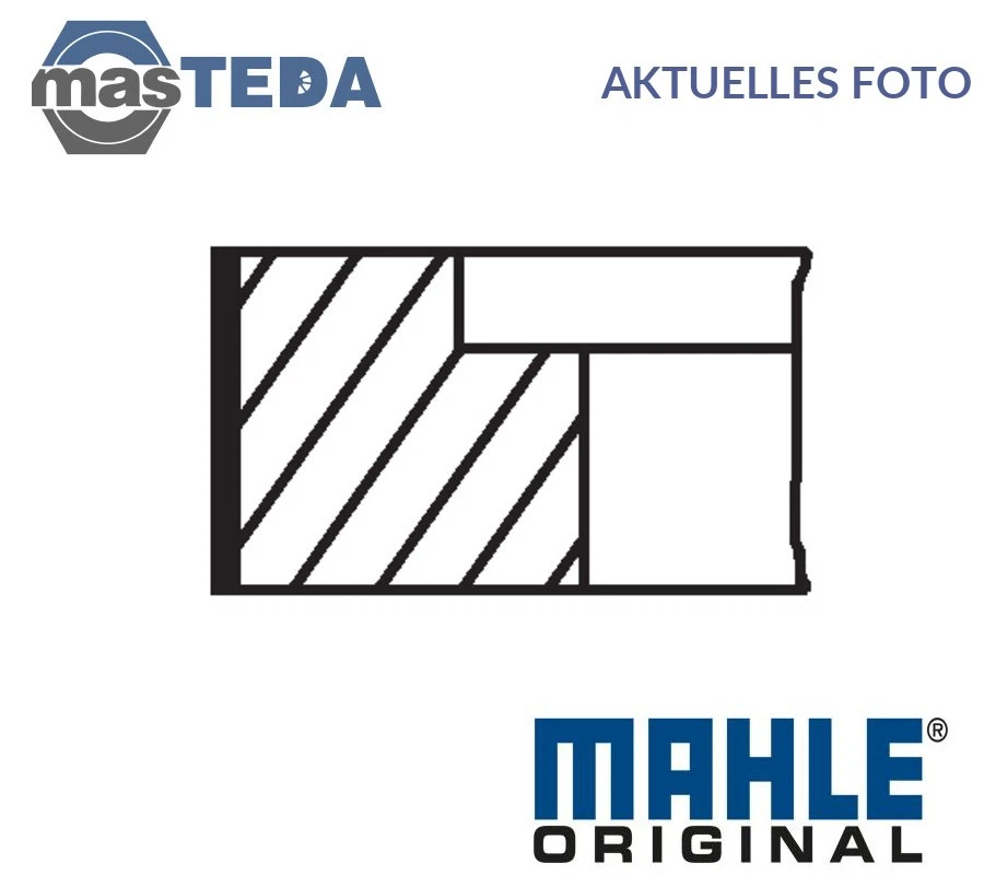 028 PI 00121 000 MOTOR KOLBEN MIT RINGEN MAHLE ORIGINAL STD NEU OE QUALITÄT - Image 1 of 4