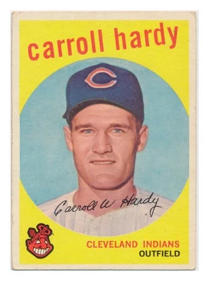 1959 Topps #168 Carroll Hardy Cleveland Indians   (bo) - Image 1 of 2