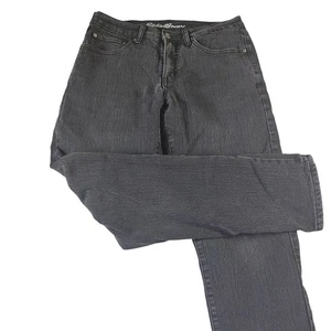 Pantalones de mezclilla Eddie Bauer para hombre de pierna recta 32x31* negros forrados de lana térmicos - Imagen 1 de 10