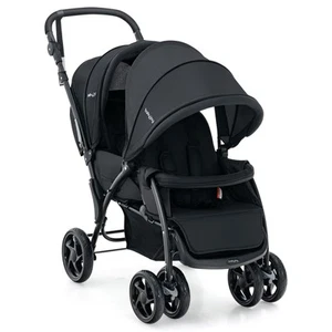 Double Baby Stroller Pram Foldable Newborn Twin Jogger w/Adjustable Backrest - Picture 1 of 18