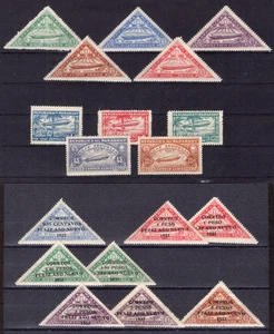 PARAGUAY Zeppelin Briefmarken auf Steckkarte überwiegend MH* - Bild 1 von 2