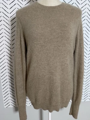 COS Chunky Pure Cashmere Crewneck Sweater in Beige Women's Size Small - Image 1 of 4