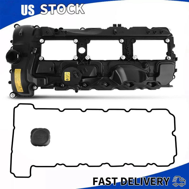 Engine Valve Cover w/ Gasket Kit For 2011-2014 BMW X3 X5 X6 335i 535i xDrive - Изображение 1 из 4