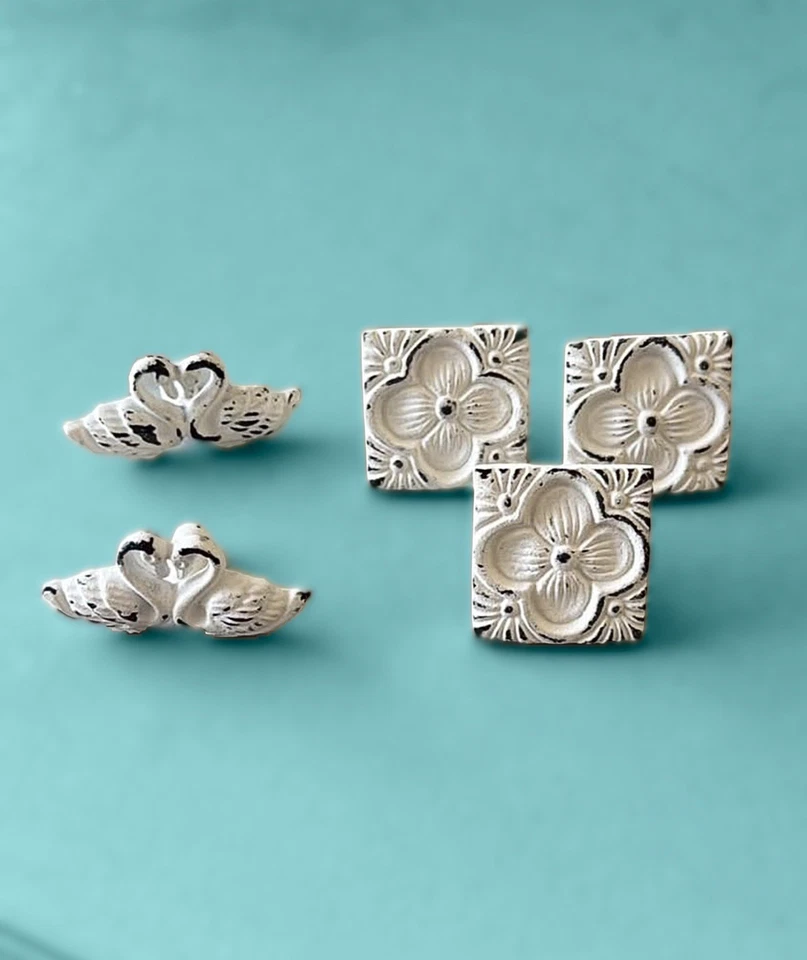 Vintage Knobs- Swans and Flowers - Image 1 of 1