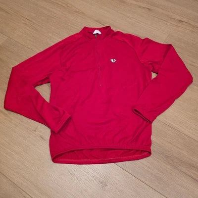 Camiseta de ciclismo Pearl Izumi manga larga para mujer talla M roja media cremallera bolsillos superiores Foto 1 de 4