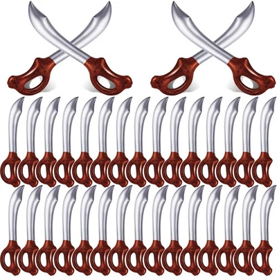 ZAUGONTW 35 Piezas Espada Pirata Inflable, Pirata Halloween Fiesta Suministros,... Foto 1 de 4