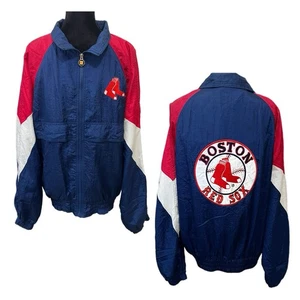 Vintage Boston Red Sox Jacket 80s Turbo Sportswear MLB Windbreaker - Size XXL - Picture 1 of 19