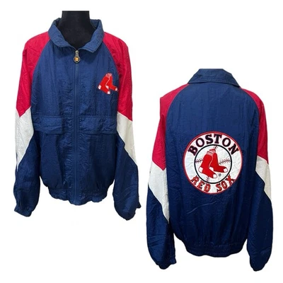 Vintage Boston Red Sox Jacket 80s Turbo Sportswear MLB Windbreaker - Size XXL - Image 1 of 4