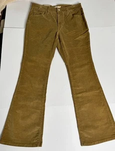 NEW Levi’s 726 Flare CORDUROY Jeans Pants Size 31x32 Womens Brown High Rise NWT - Picture 1 of 14