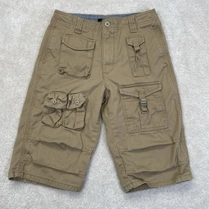 Sean John Cargo Shorts Boys 12 Khaki Brown 100% Cotton Pockets Y2K - Picture 1 of 8