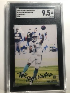 Tua Tagovailoa 2020 Luminance TEAL SP ROOKIE RC DOLPHINS GRADED SGC 9.5 - Picture 1 of 2