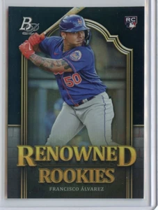 2023 Bowman Platinum Francisco Alvarez New York Mets #RR-2 🚀😳💥 MT - Picture 1 of 2