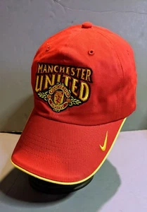 2003 NIKE MANCHESTER UNITED HAT USA SOCCER TOUR ORIGINAL ONE SIZE FAN APPAREL - Picture 1 of 7