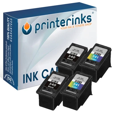 PRINTERINKS Inchiostro compatibile PG-540XL e CL-541XL per Canon Pixma MG2140 MG2200 - Confezione da 4