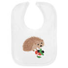 'Hedgehog foraging ' Soft Cotton Baby Bib (BI00054527)