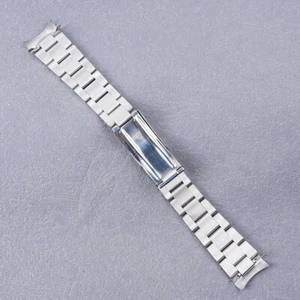 20mm Steel Silver Oyster Curved End Watchband Bracelet For Seiko 5 SRPE53 55 - Picture 1 of 6